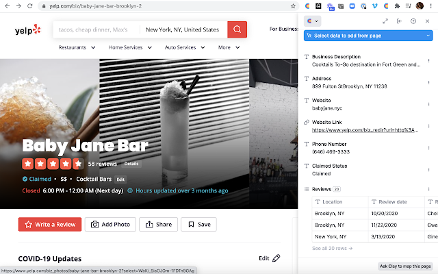 Screenshot 2 of Clay for Chrome