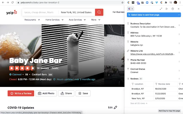 Screenshot 2 of Clay for Chrome
