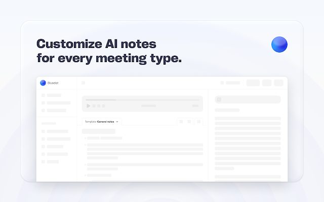 Screenshot 2 of Bluedot: AI notetaker & Meeting Recorder