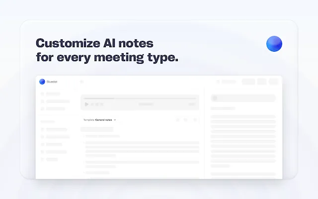 Screenshot 2 of Bluedot: AI notetaker & Meeting Recorder
