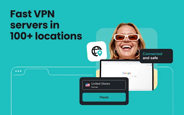Screenshot 2 of Surfshark Chrome VPN extension — fast, private, and free to start