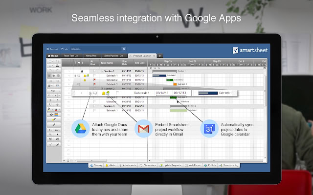 Screenshot 2 of Smartsheet Chrome App