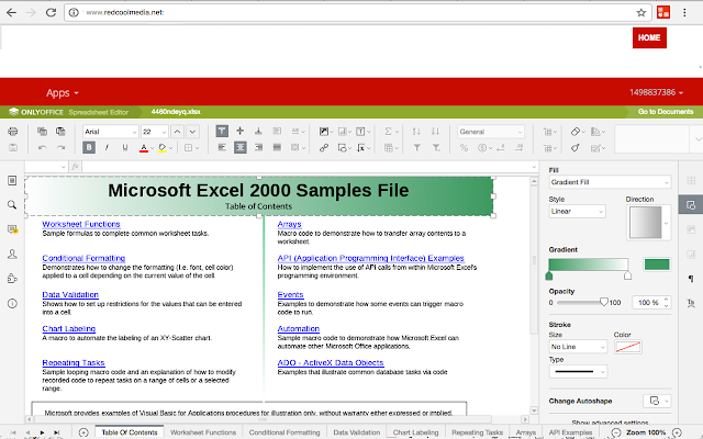 Screenshot 2 of Office online OfficeWork for XLS DOC and PPT