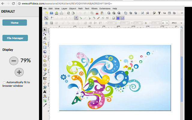 Screenshot 1 of Inkscape editor for draws and graphics