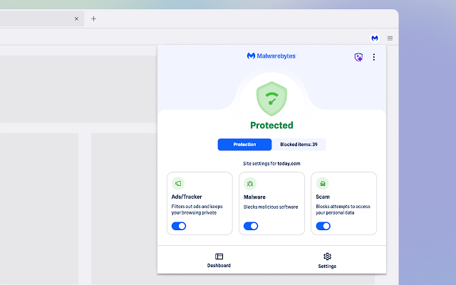 Screenshot 2 of Malwarebytes Browser Guard Beta