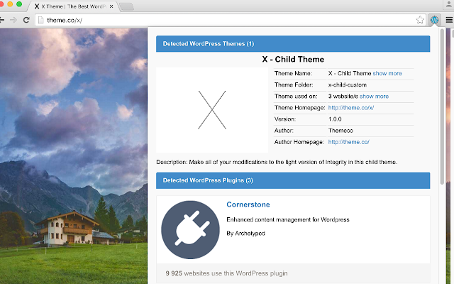 Screenshot 2 of WordPress Theme Detector and Plugin Detector