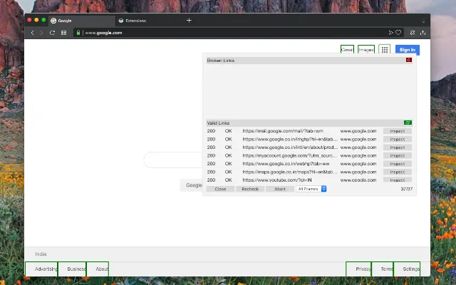 Screenshot 1 of Broken Link Checker