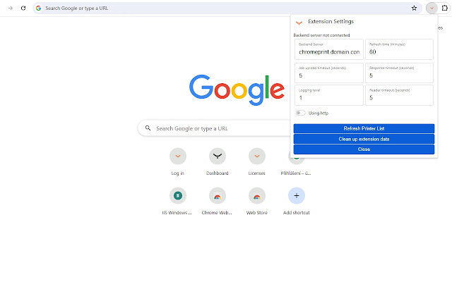 Screenshot 1 of YSoft SAFEQ Chrome Print