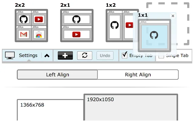 Screenshot 2 of Tab Resize - split screen layouts