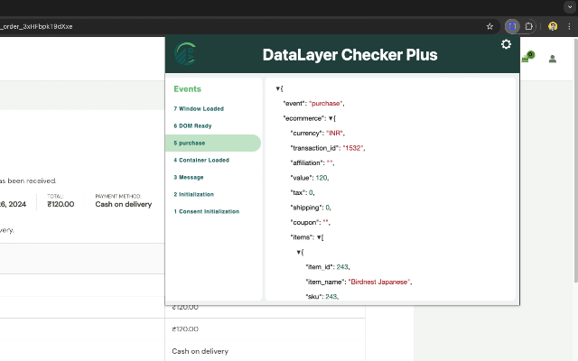 Screenshot 2 of DataLayer Checker Plus