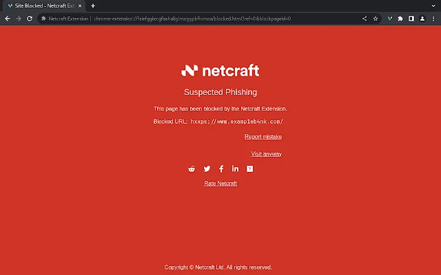 Screenshot 2 of Netcraft Extension