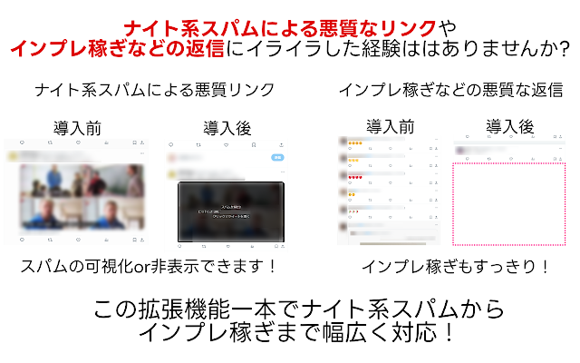 Screenshot 1 of Clean-Spam-Link-Tweet