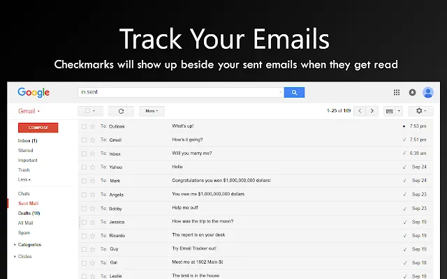 Screenshot 1 of Email Tracker + Pixelblock Detector & Blocker