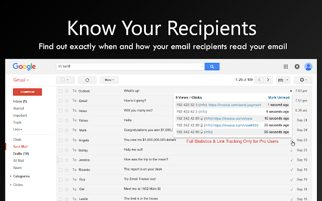 Screenshot 2 of Email Tracker + Pixelblock Detector & Blocker