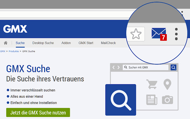 Screenshot 1 of GMX MailCheck