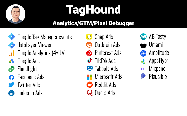 Screenshot 1 of TagHound - Analytics/GTM/Pixel Debugger