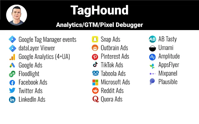 Screenshot 1 of TagHound - Analytics/GTM/Pixel Debugger