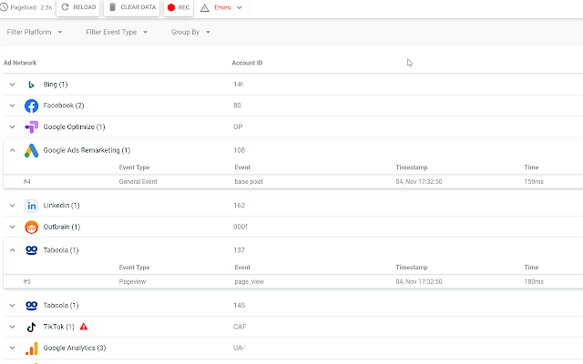 Screenshot 2 of TagHound - Analytics/GTM/Pixel Debugger