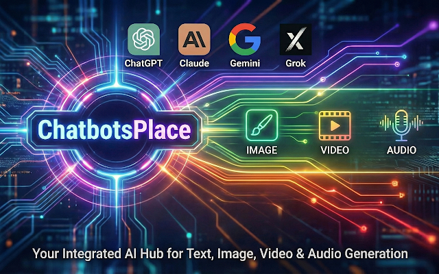 Screenshot 1 of ChatbotsPlace: All-in-One AI Sidebar (ChatGPT, Claude & Gemini)