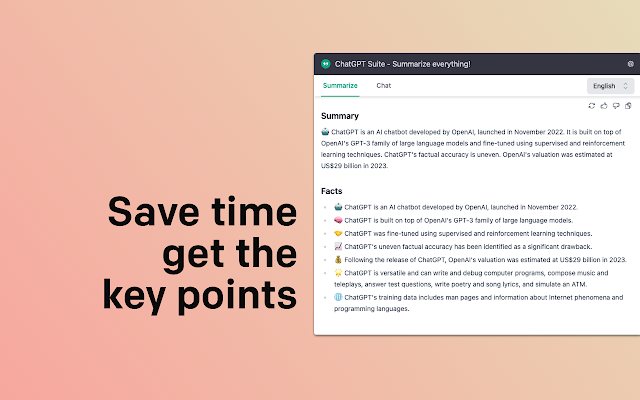 Screenshot 2 of ChatGPT Summarize