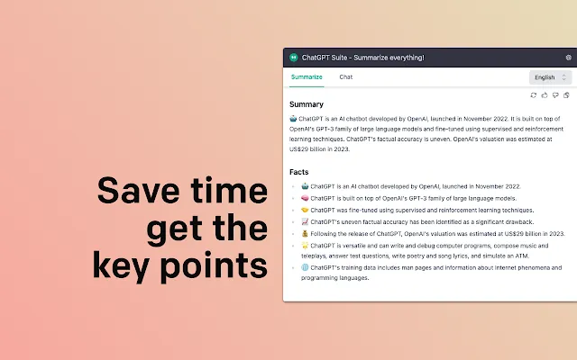 Screenshot 2 of ChatGPT Summarize