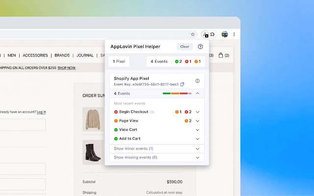 Screenshot 2 of AppLovin Pixel Helper