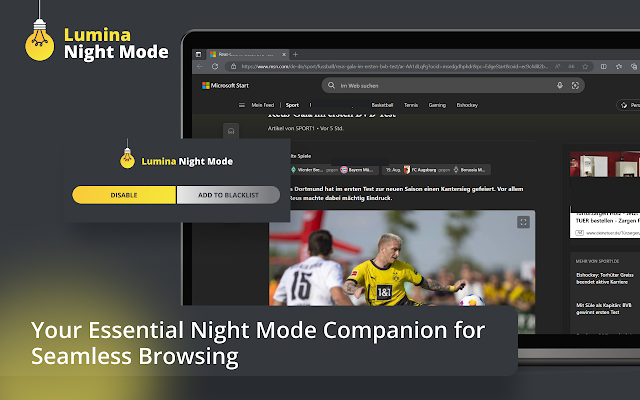 Screenshot 1 of Lumina Night Mode
