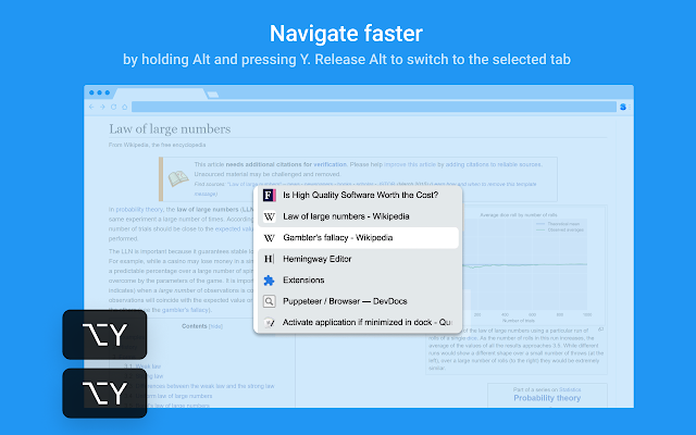 Screenshot 2 of Popup Tab Switcher