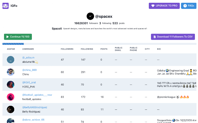 Screenshot 1 of InFollow - Follower, Following Export Tool