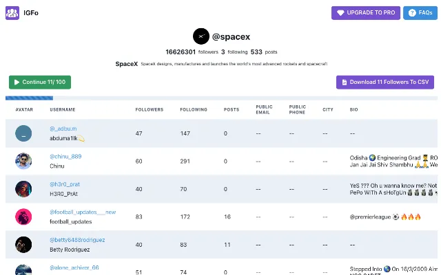 Screenshot 1 of InFollow - Follower, Following Export Tool