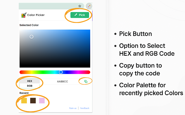 Screenshot 2 of Color Picker for Chrome™