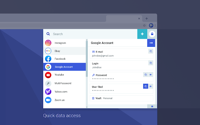 Screenshot 1 of MultiPassword — Password manager