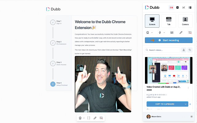 Screenshot 1 of Screen Recorder, Webcam Recorder - Dubb Video
