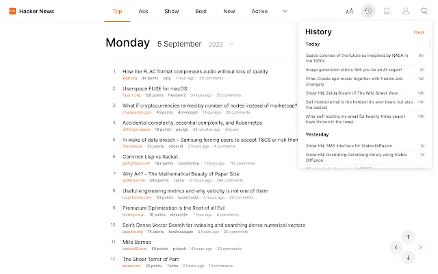 Screenshot 2 of Modern for Hacker News