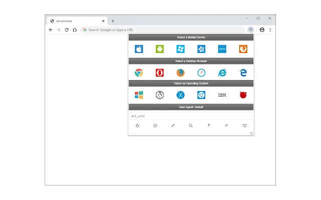 Screenshot 1 of User-Agent Switcher