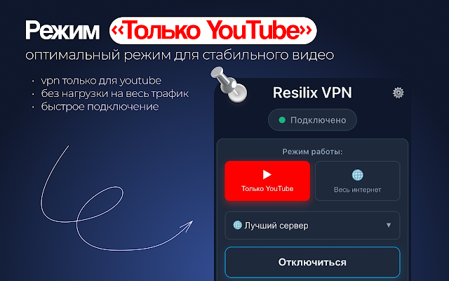Screenshot 2 of Resilix VPN — Стабильный доступ ко всем сайтам