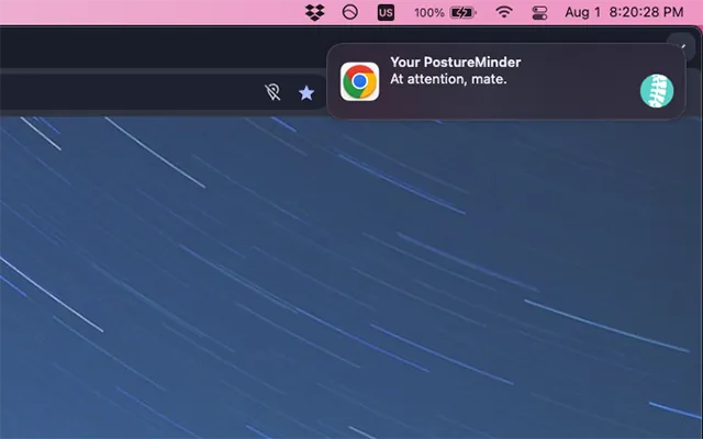 Screenshot 2 of PostureMinder