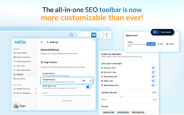 Screenshot 1 of MozBar