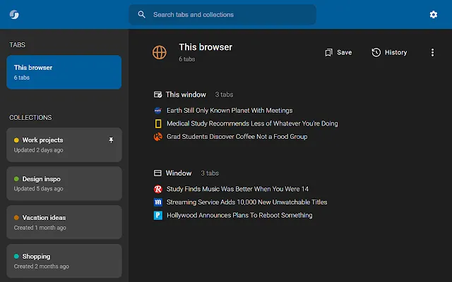 Screenshot 1 of Session Buddy - Tab & Bookmark Manager