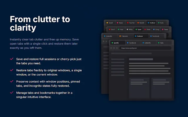 Screenshot 2 of Session Buddy - Tab & Bookmark Manager