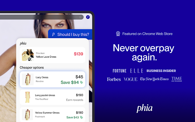 Screenshot 1 of Phia: Best Price in One Click