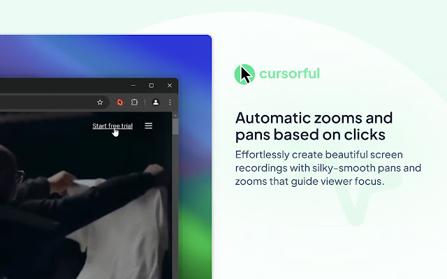 Screenshot 1 of Cursorful - Screen Recorder with Auto Zoom