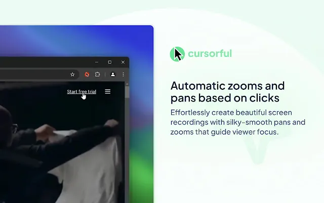 Screenshot 1 of Cursorful - Screen Recorder with Auto Zoom