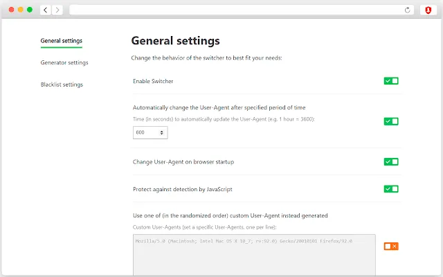 Screenshot 2 of Random User-Agent (Switcher)