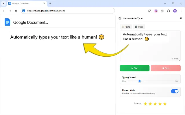 Screenshot 1 of Human Auto Typer