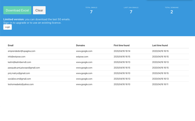 Screenshot 2 of Email Extract - Email Extractor Tool