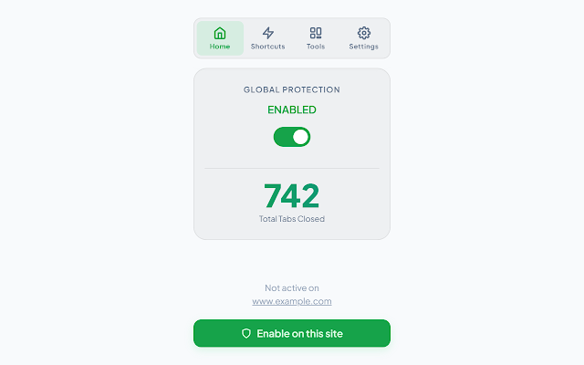 Screenshot 1 of AdTab Killer — auto close unwanted new tabs