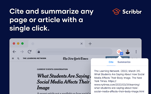 Screenshot 1 of Scribbr Citation Generator