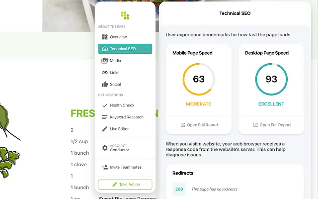 Screenshot 2 of Conductor for Chrome - SEO Extension