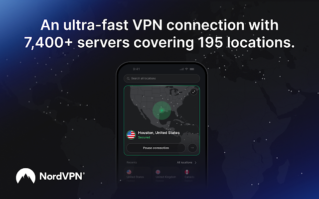 Screenshot 2 of VPN for Chrome: NordVPN proxy protection